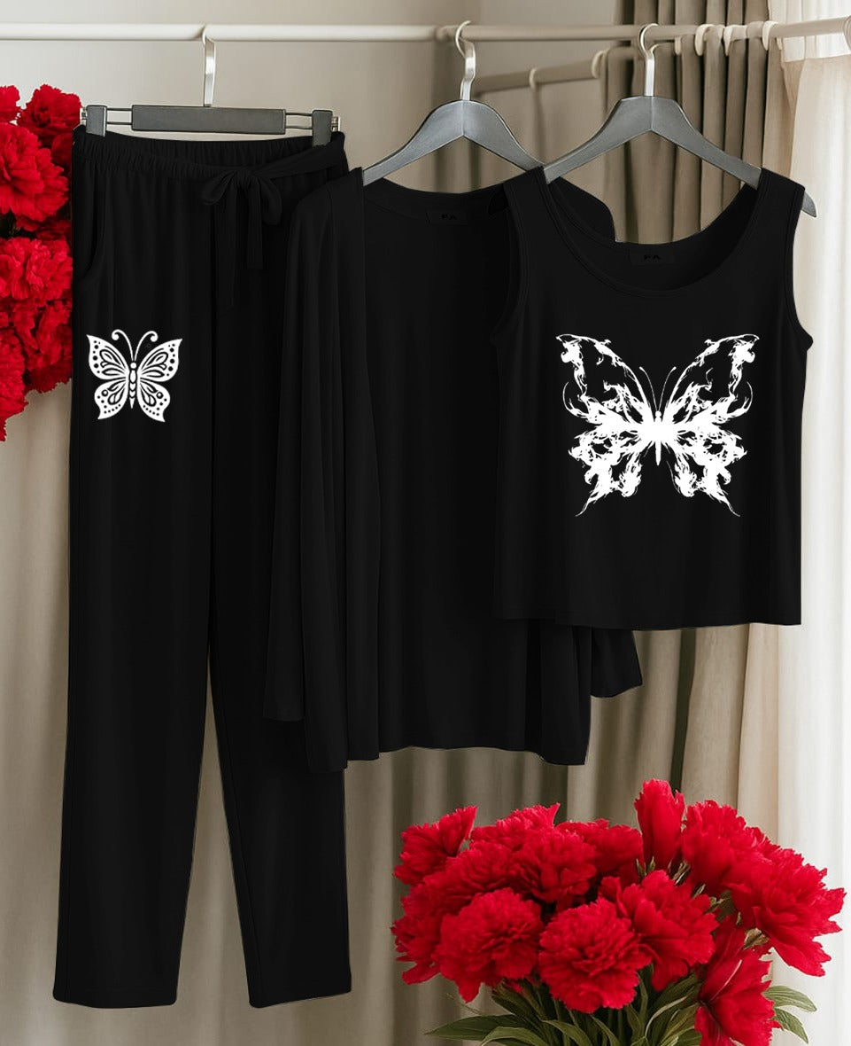 3 pc Night Suit Printed