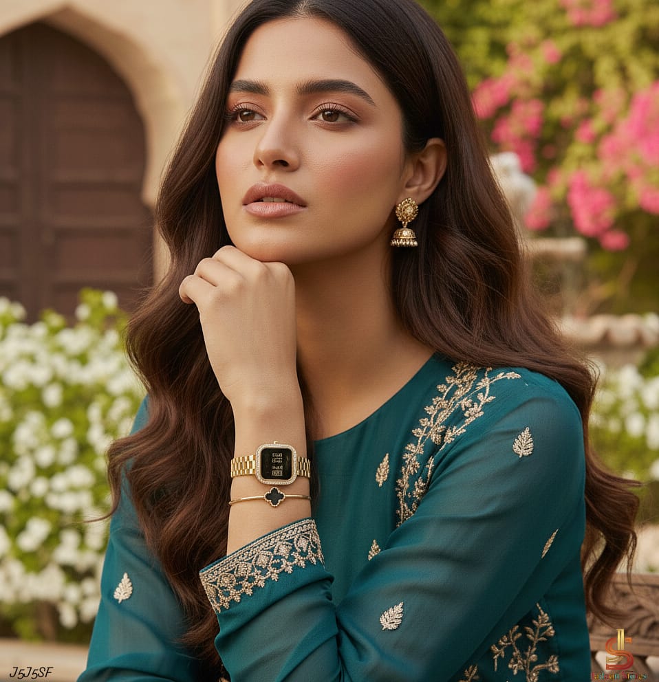 *_π Fancy Beautifull 2Pc Deal Watch+Bangel For Her π°πΌβπ©πΌπΌ π `Available In Golden Colour`