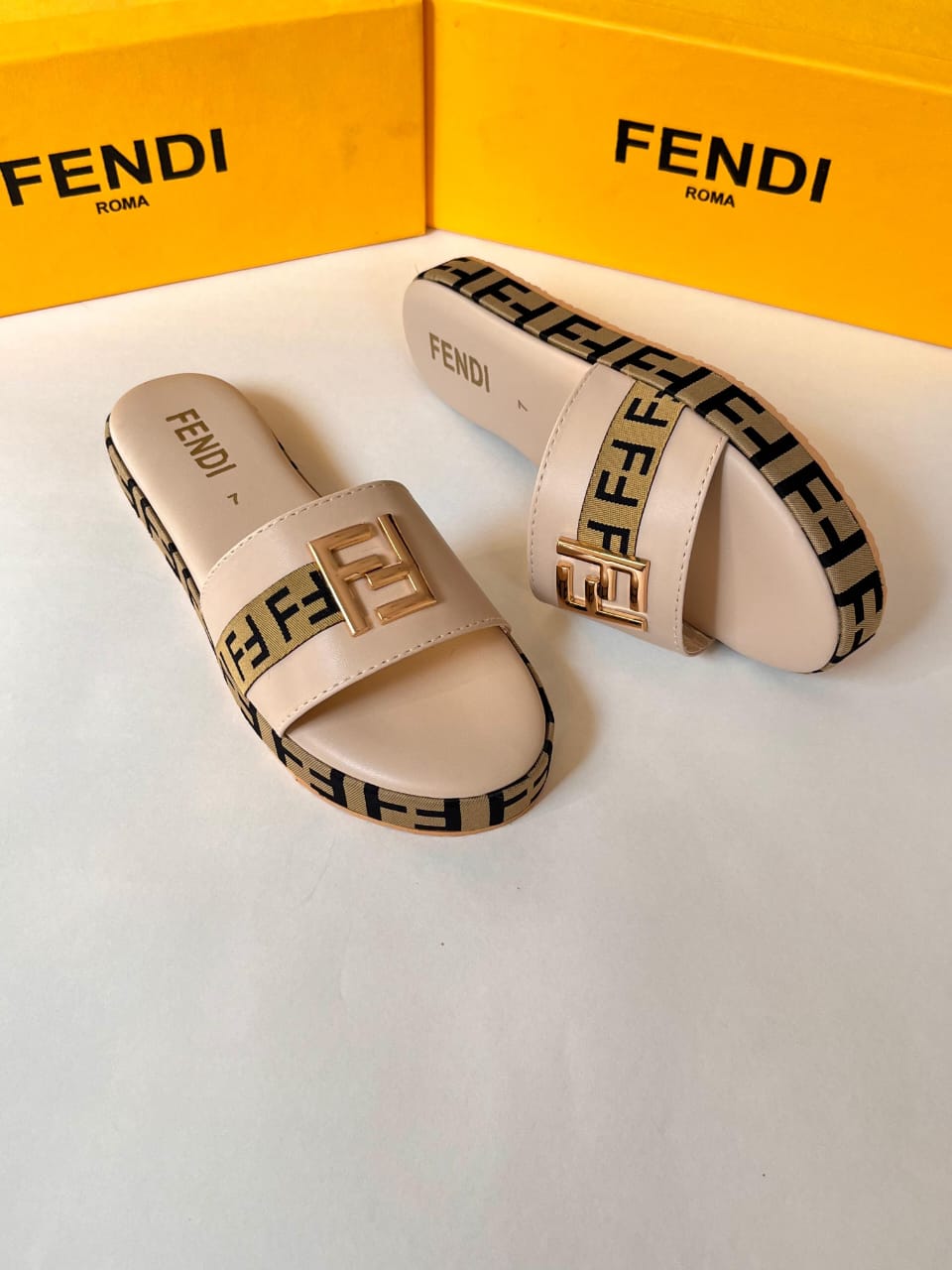 FENDI 1 INCH SLIDES SOFT PADDED