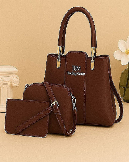 TBM The Bag Master 3-Piece Women's Handbag Set.