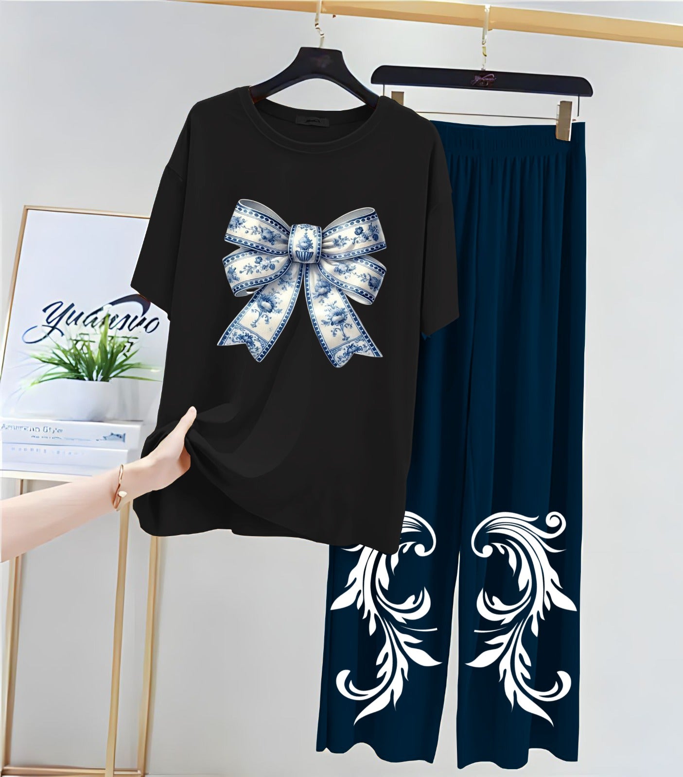 Printed Night Suits for Girls and Womens   New Cotton Jersey   New Night Suit With  Flapper For Women