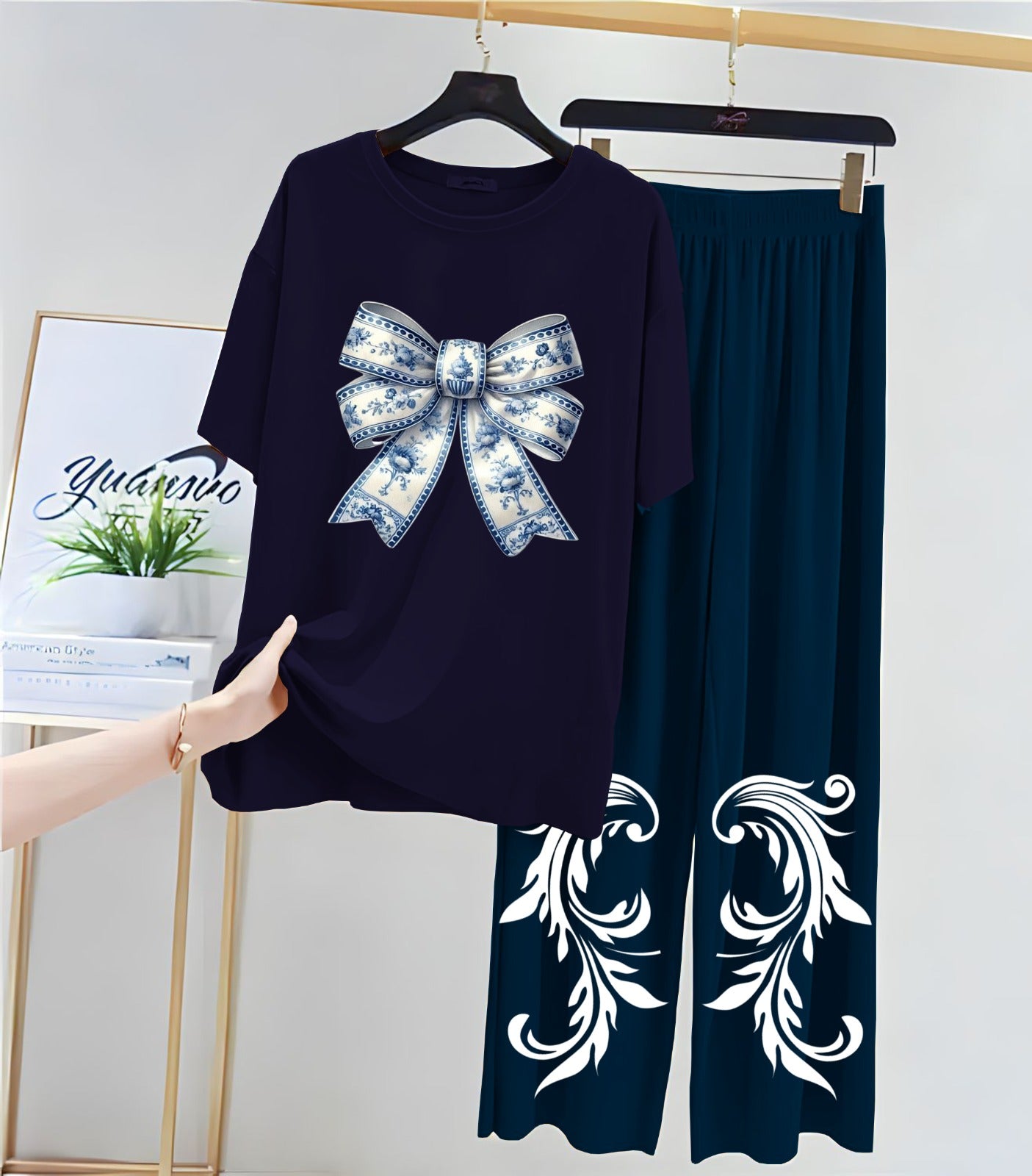 Printed Night Suits for Girls and Womens   New Cotton Jersey   New Night Suit With  Flapper For Women
