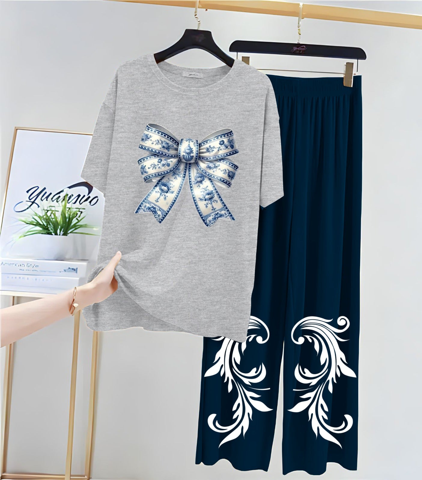 Printed Night Suits for Girls and Womens   New Cotton Jersey   New Night Suit With  Flapper For Women