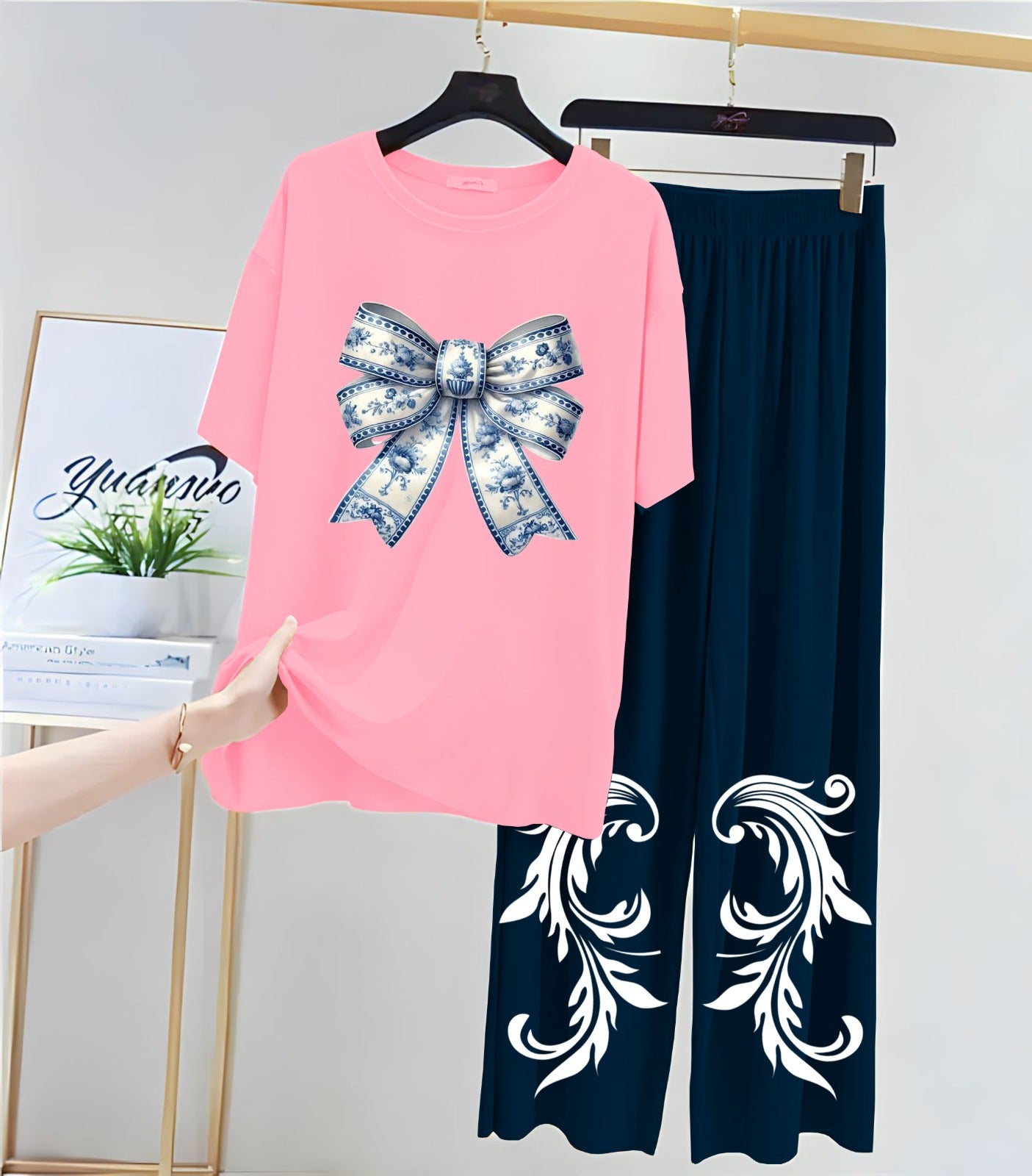 Printed Night Suits for Girls and Womens   New Cotton Jersey   New Night Suit With  Flapper For Women