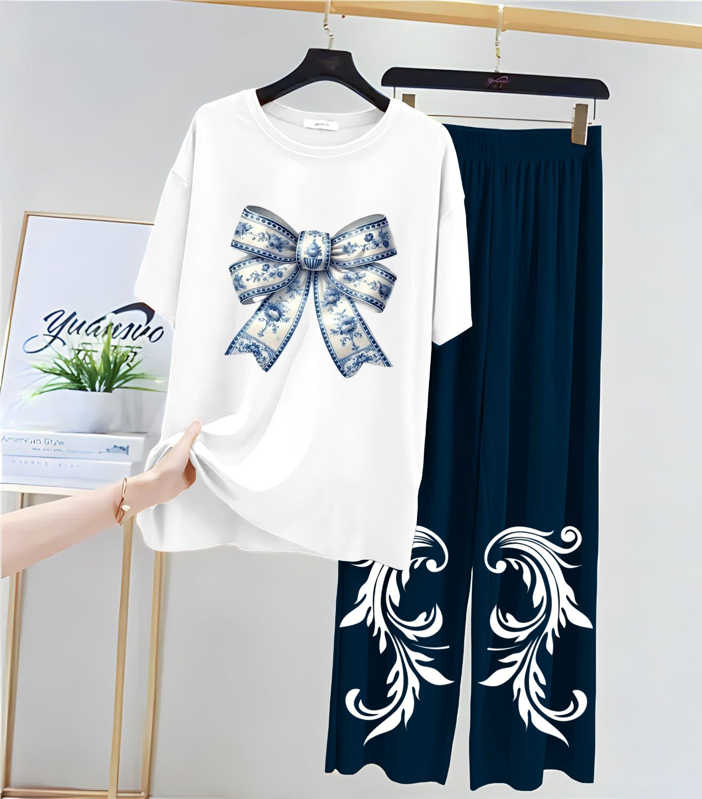 Printed Night Suits for Girls and Womens   New Cotton Jersey   New Night Suit With  Flapper For Women