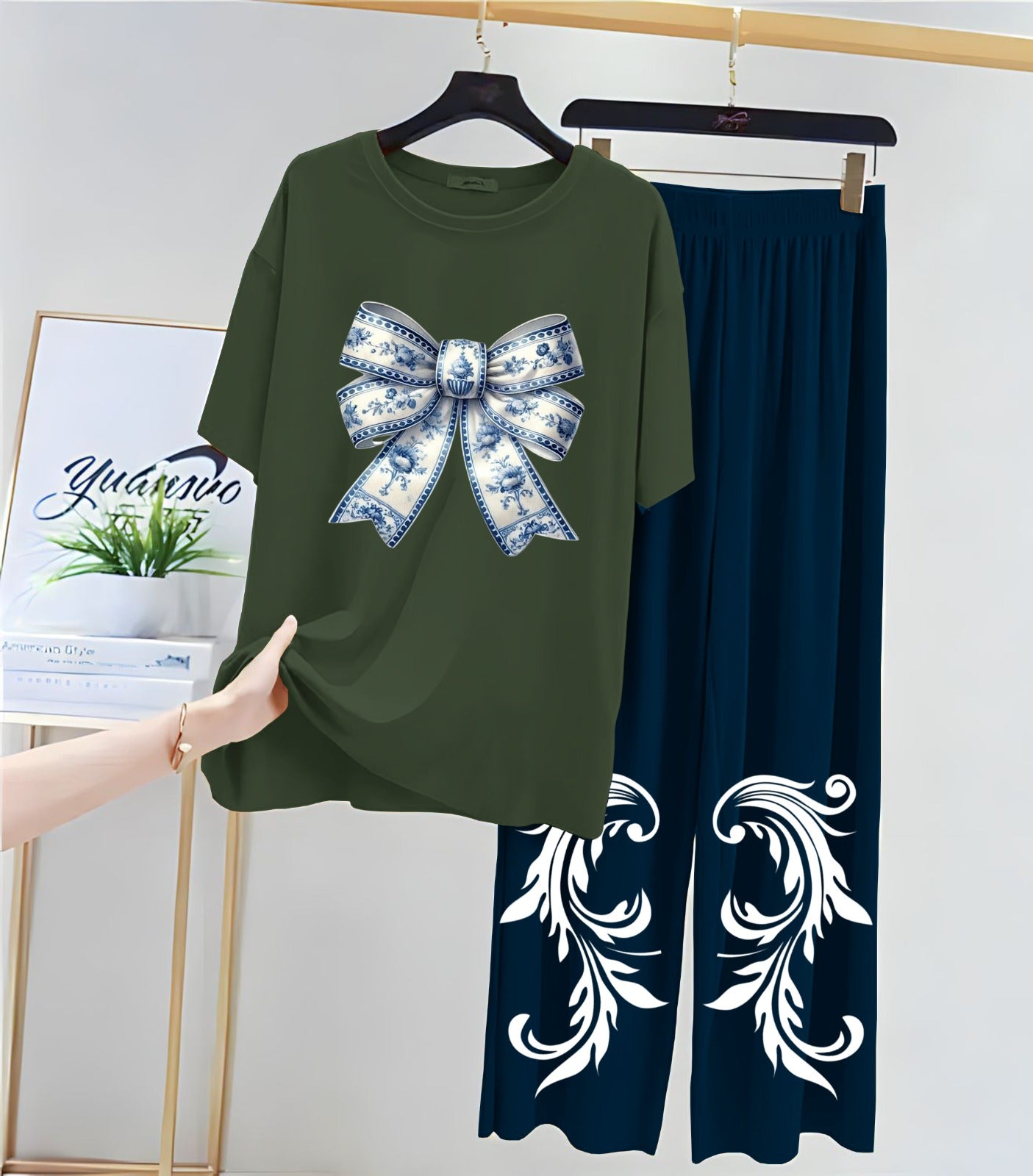 Printed Night Suits for Girls and Womens   New Cotton Jersey   New Night Suit With  Flapper For Women