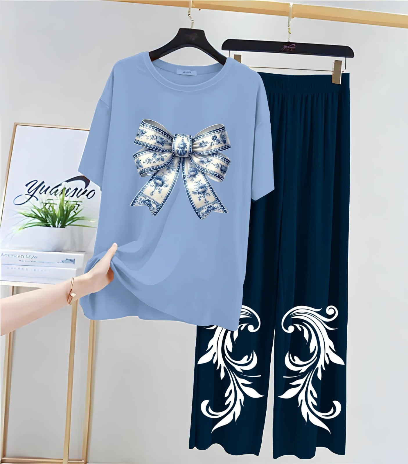 Printed Night Suits for Girls and Womens   New Cotton Jersey   New Night Suit With  Flapper For Women