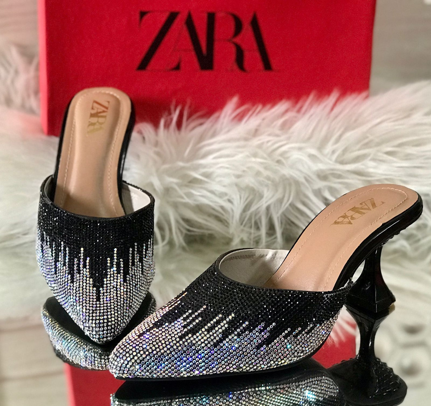 Women Heels - ZARA Stone heels