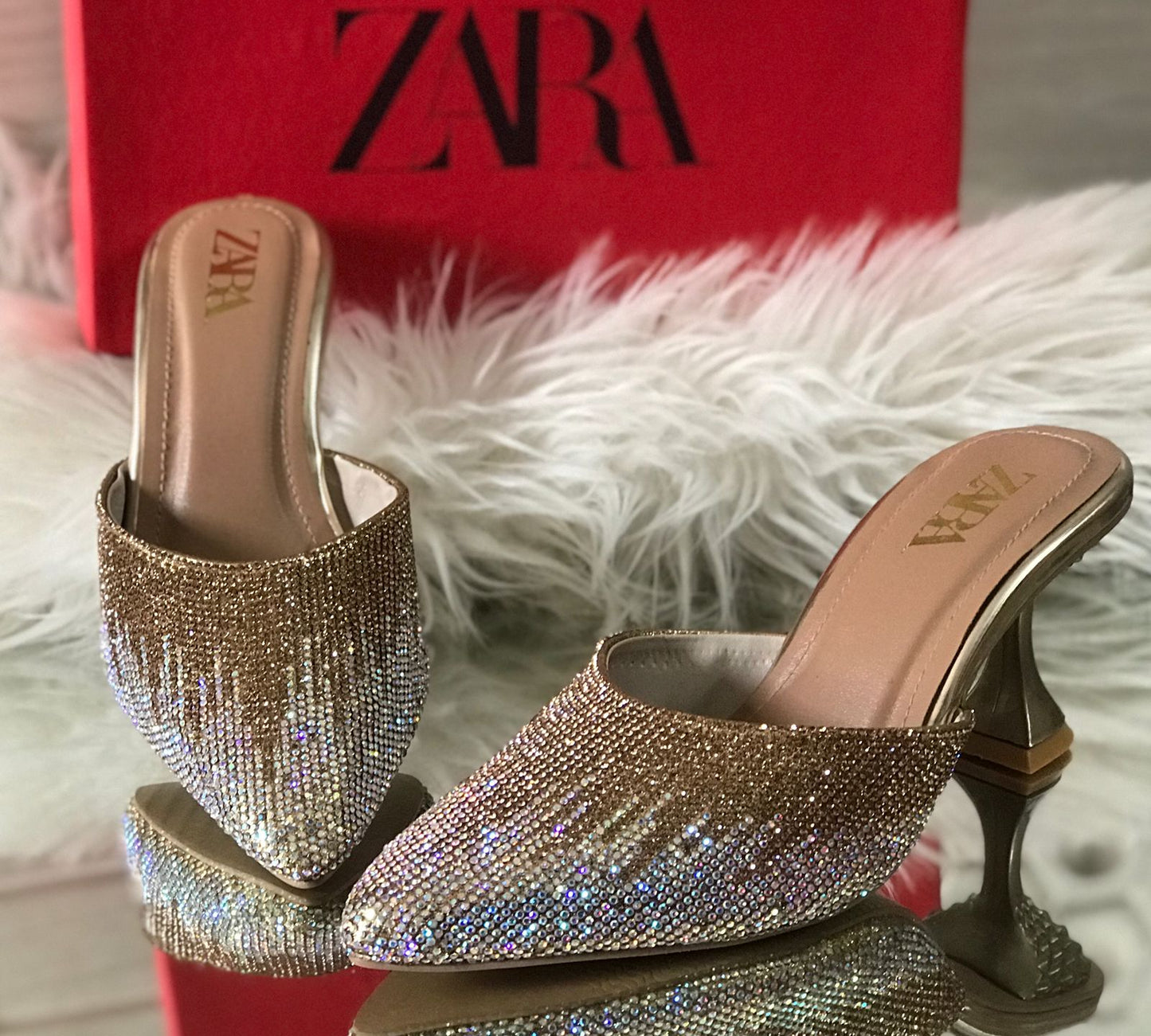 Women Heels - ZARA Stone heels