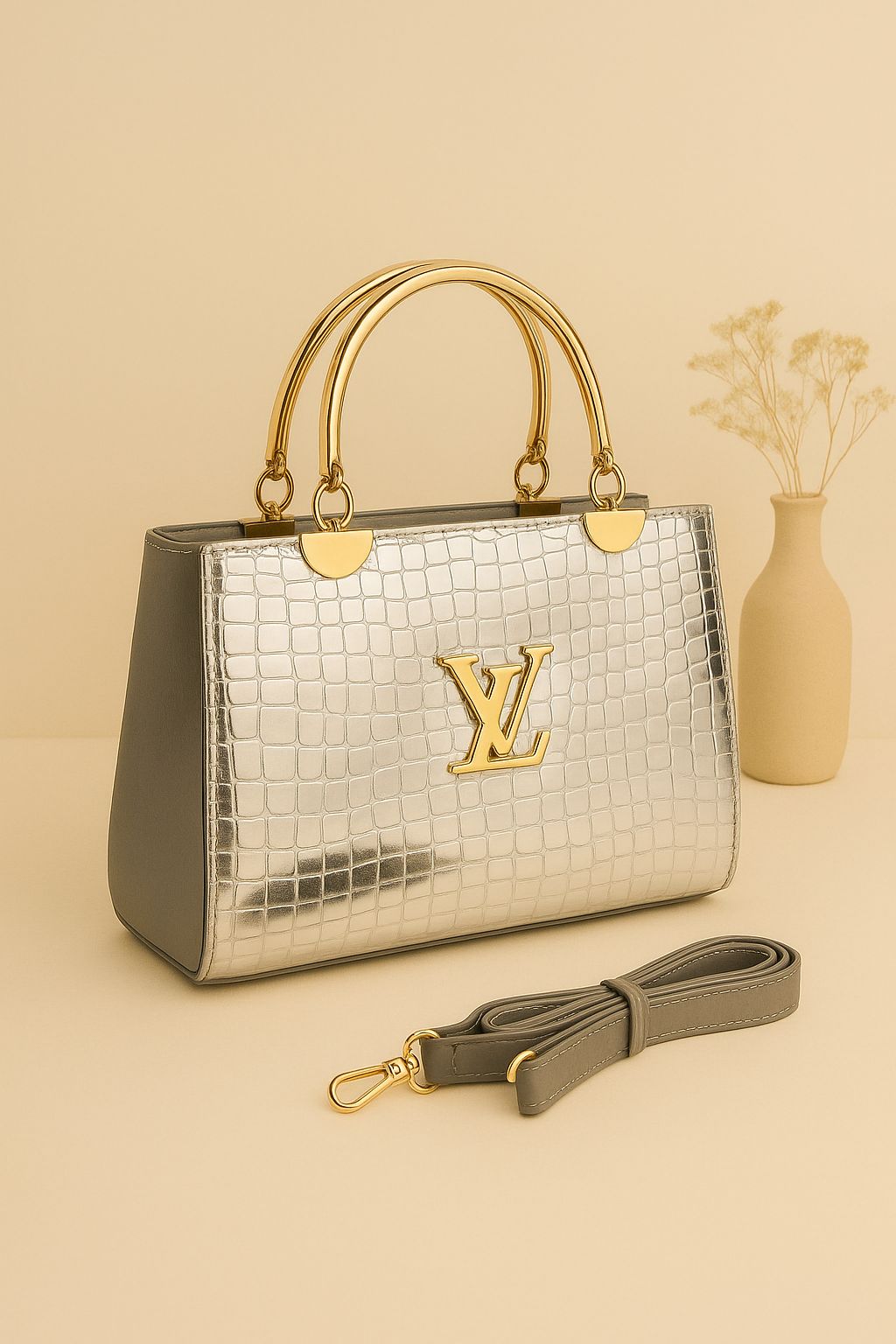 High Quality Croc Material With Long Belt
