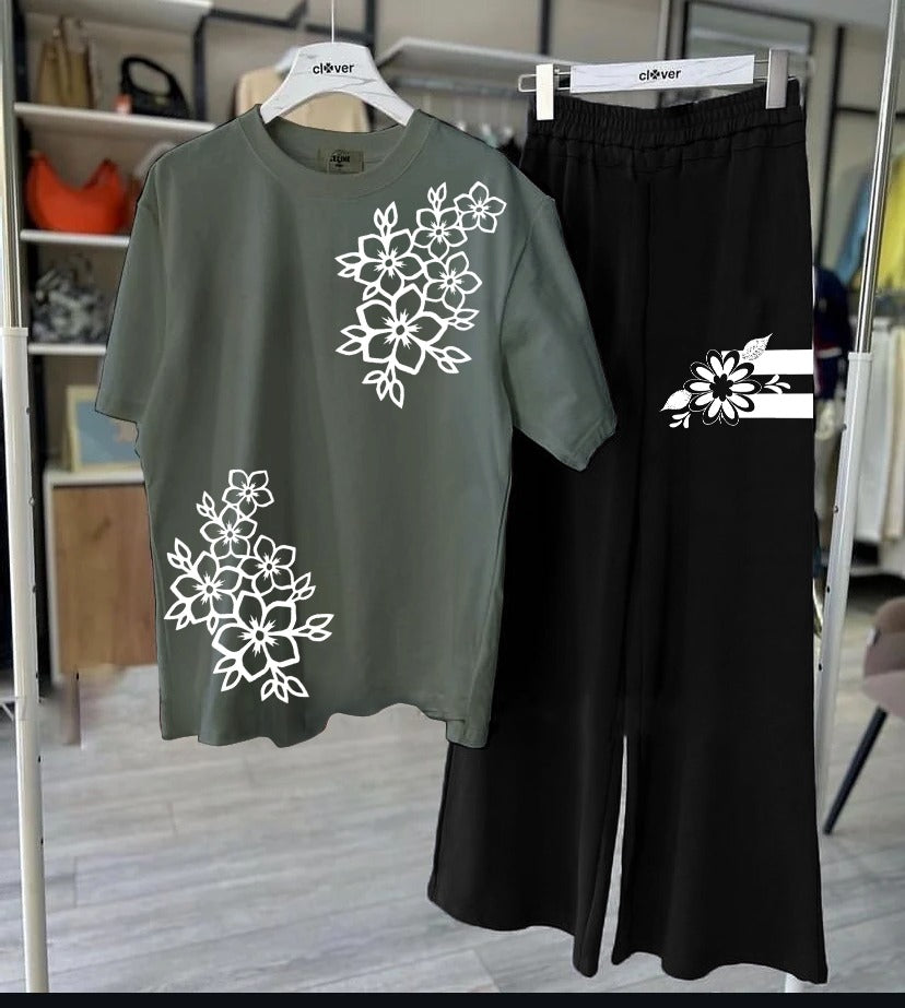 Women Night Suite - Flower Printed Night Suits for Girls and Womens.