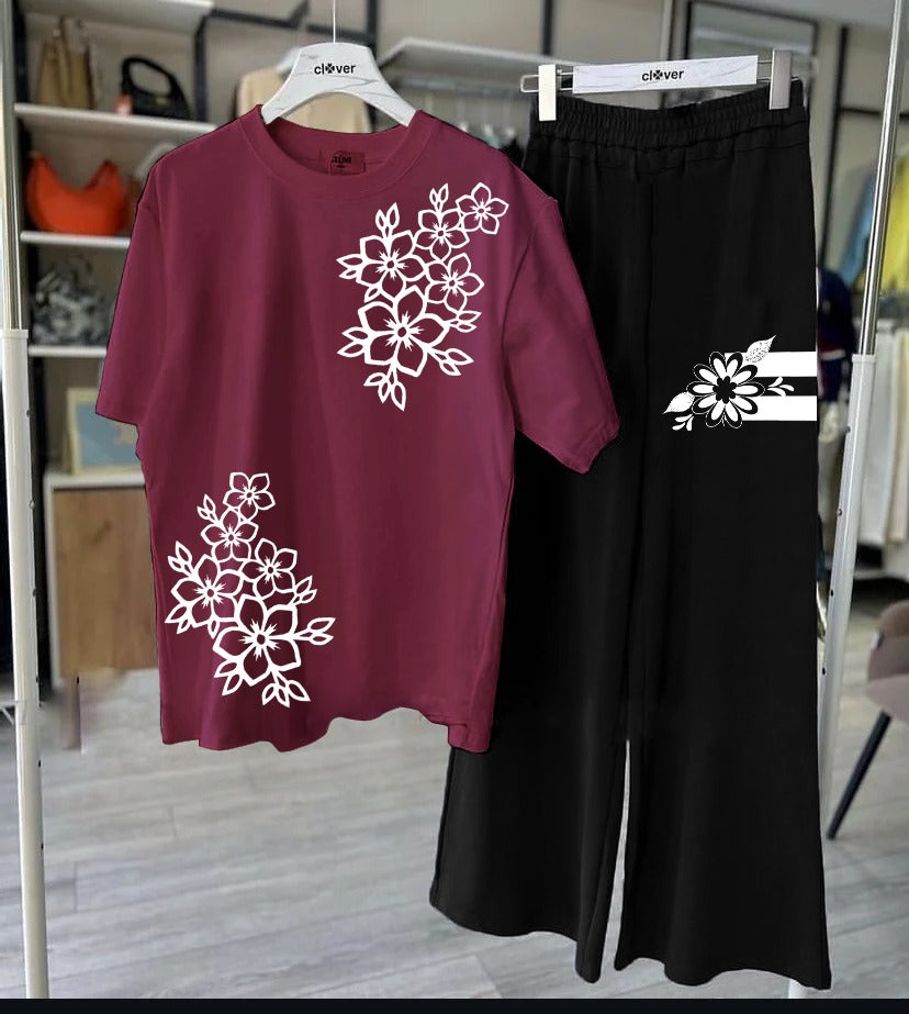 Women Night Suite - Flower Printed Night Suits for Girls and Womens.