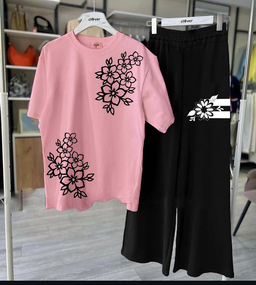 Women Night Suite - Flower Printed Night Suits for Girls and Womens.