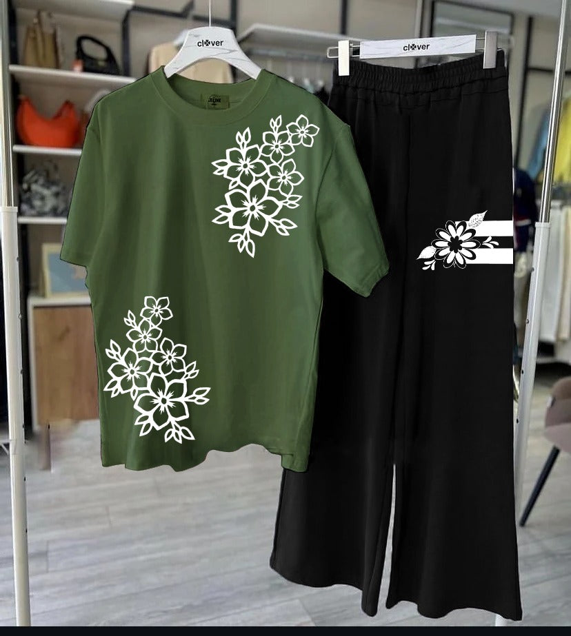 Women Night Suite - Flower Printed Night Suits for Girls and Womens.