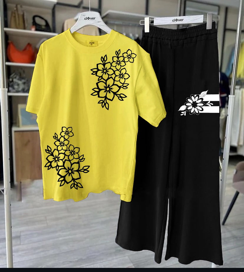 Women Night Suite - Flower Printed Night Suits for Girls and Womens.