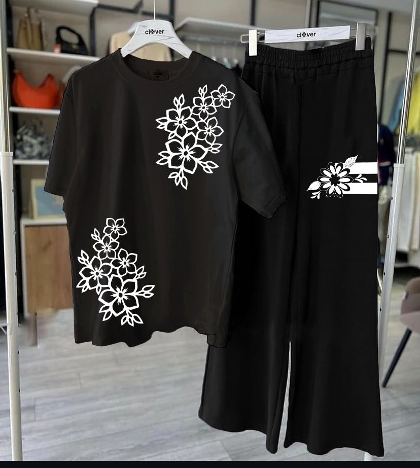 Women Night Suite - Flower Printed Night Suits for Girls and Womens.