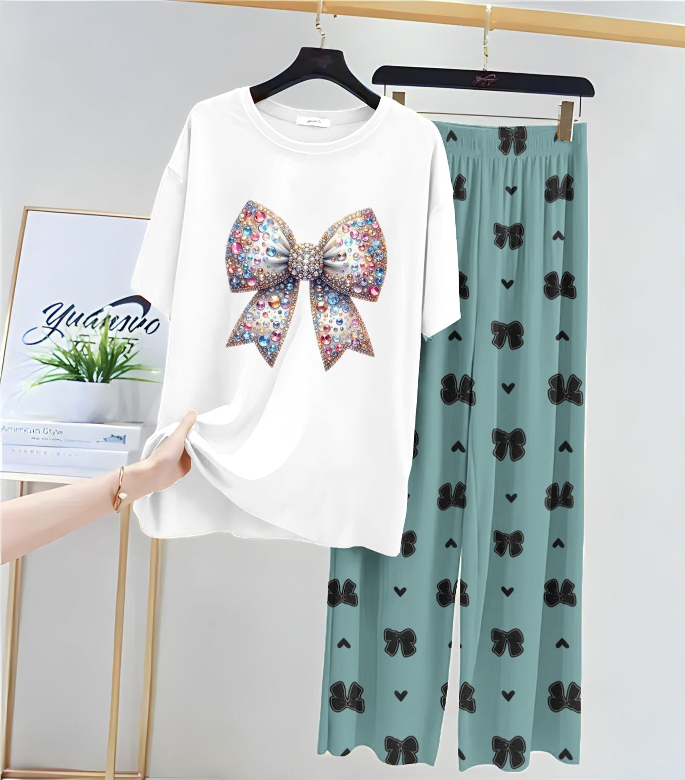 New Arrivals Here  Printed night dress   lounge Wear  For  Girls and Womens .