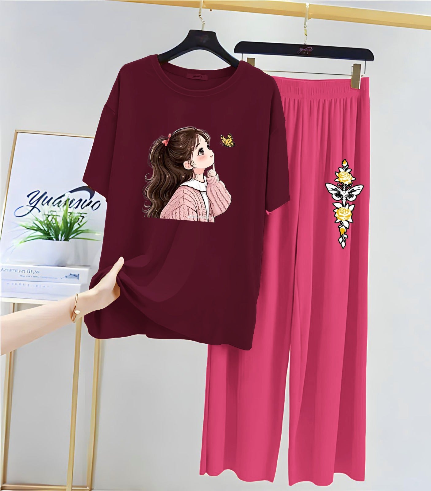 Printed Lounge Wear Night Suits for Girls and Womens