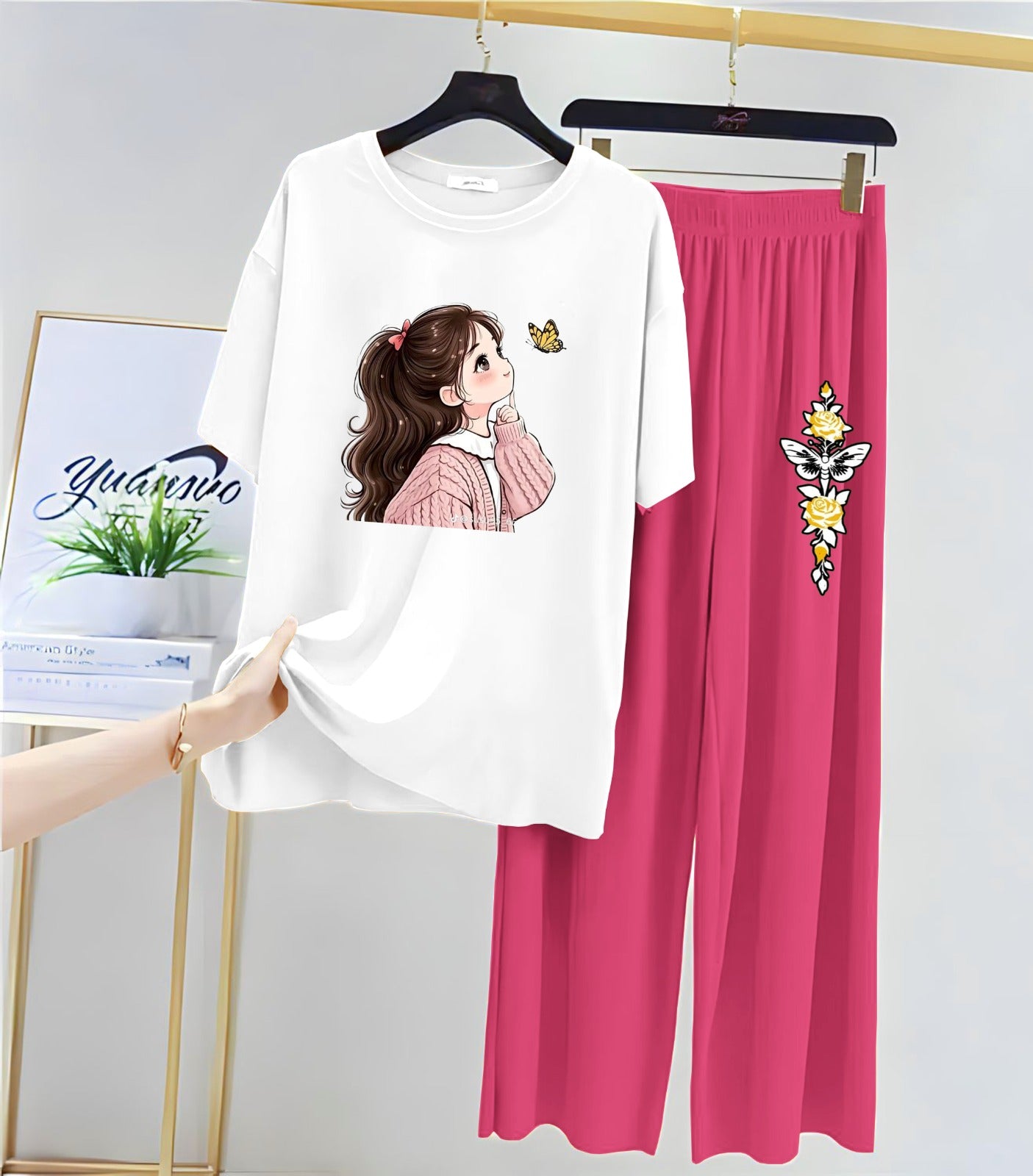 Printed Lounge Wear Night Suits for Girls and Womens