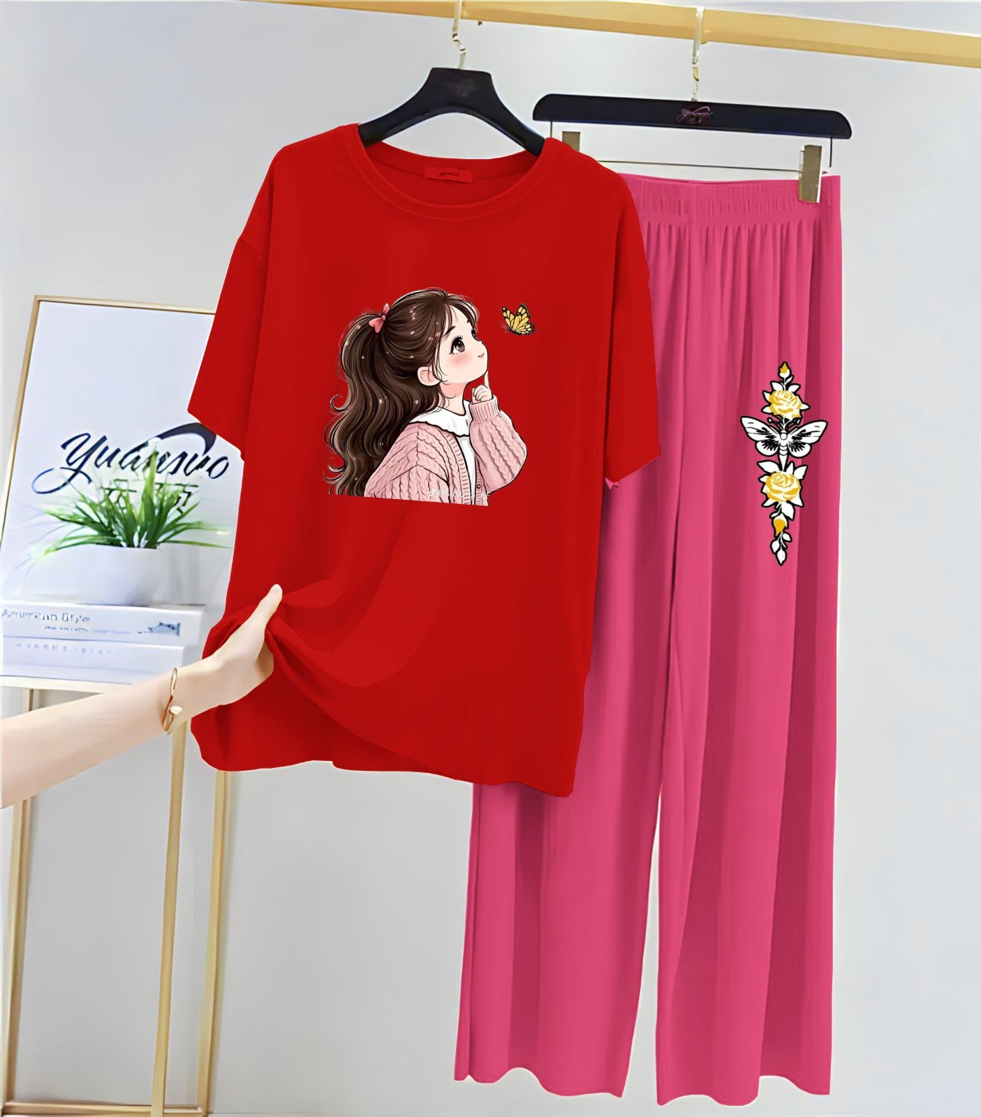 Printed Lounge Wear Night Suits for Girls and Womens