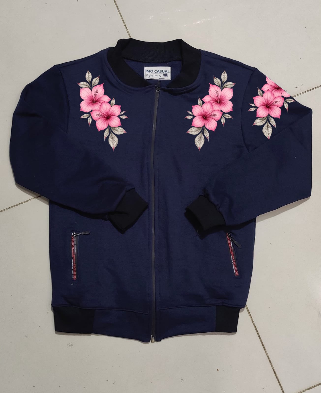 Ladies Bomber Stylish Zipper Jacket