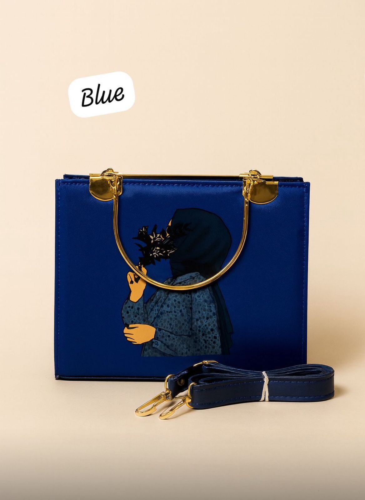 👜 Stylish Hijab Printed Handbag – Scent Bags  Elegant design meets modern modesty!