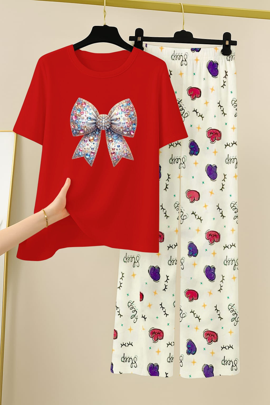 Printed night dress  lounge Wear For Girls and Womens