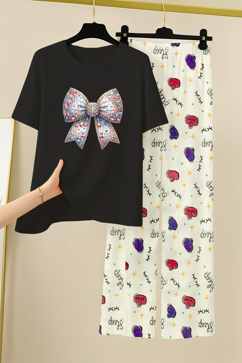 Printed night dress  lounge Wear For Girls and Womens