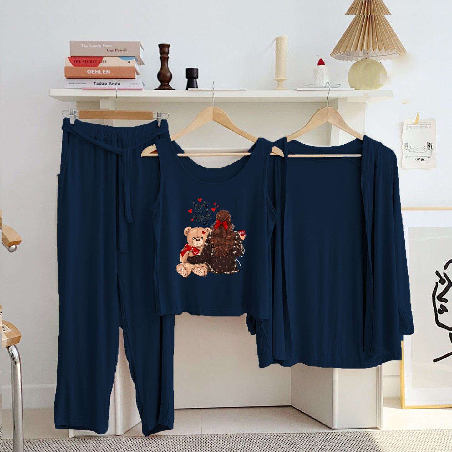 3 pc Night Suit Printed