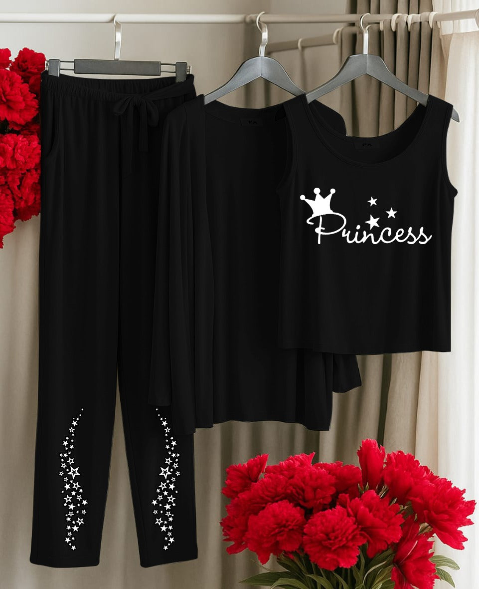 3 pc Night Suit Printed