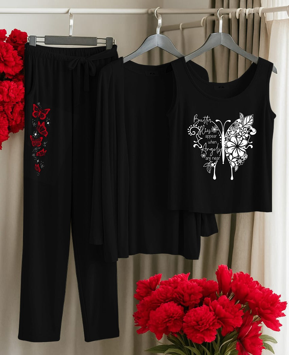 3 pc Night Suit Printed