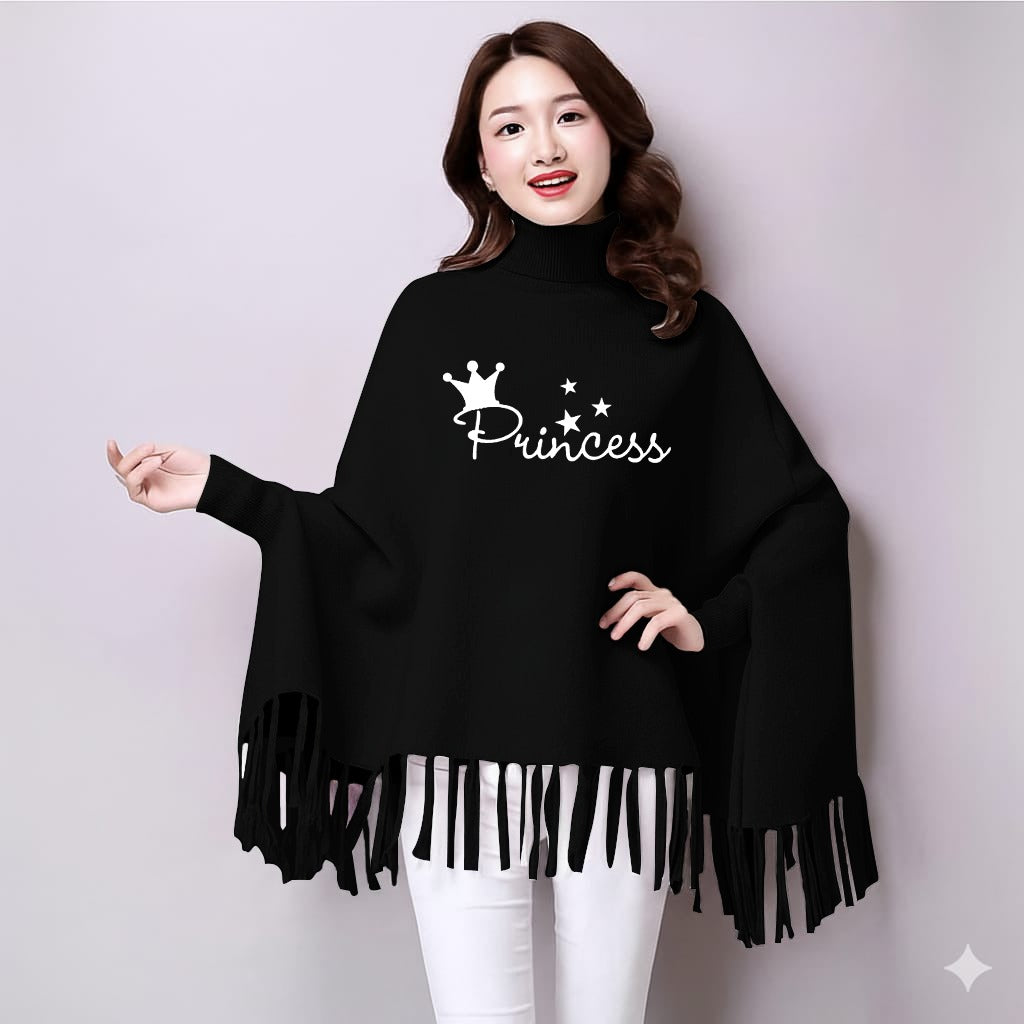 Winter collection🥶🥶  Printed poncho for women