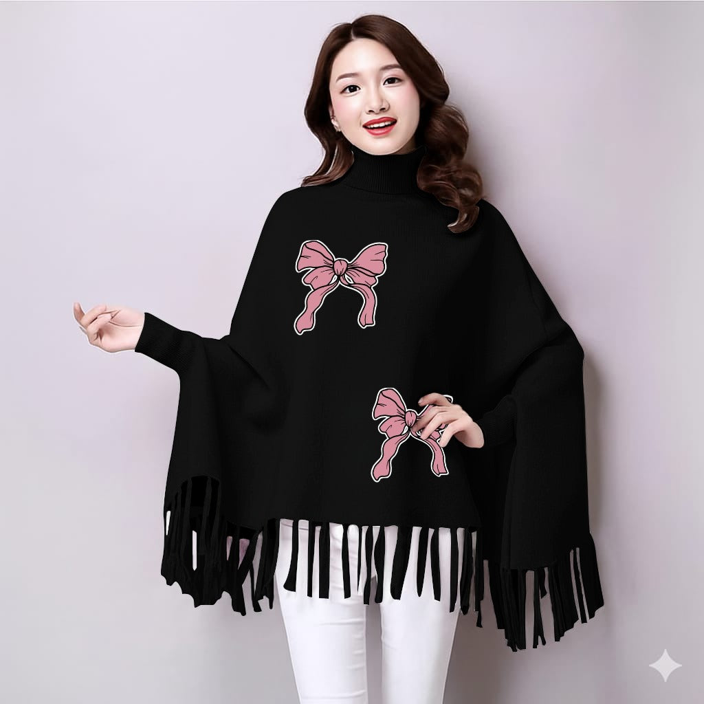 Winter collection🥶🥶  Printed poncho for women