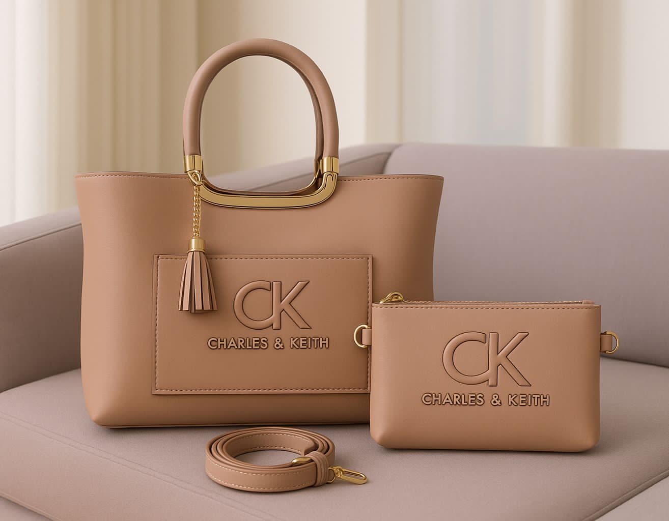 Big Size 2 zipper bag AAA Quality