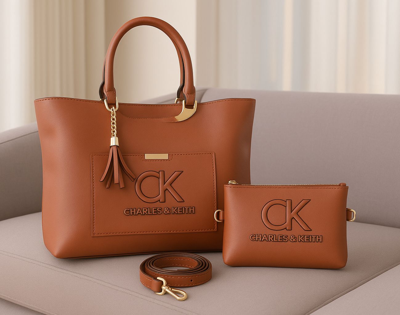 Big Size 2 zipper bag AAA Quality