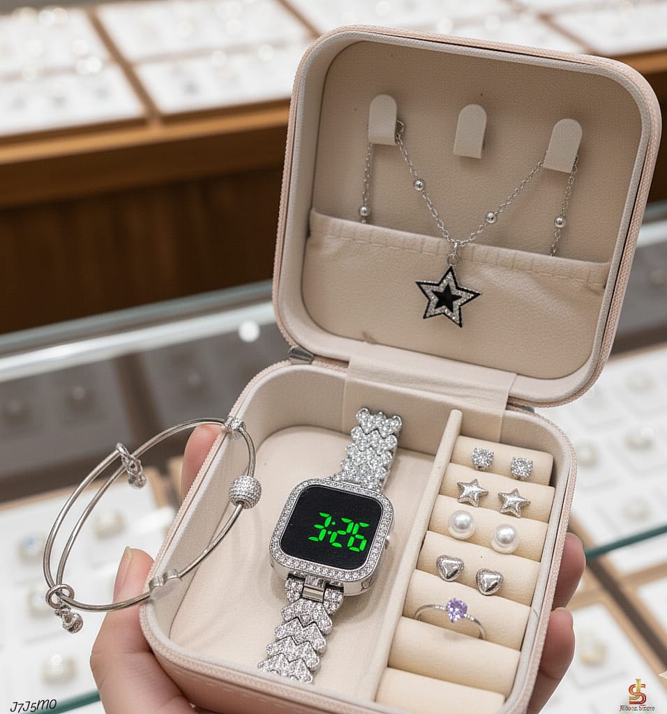 Hellow Girls Here's The Complete Combo Deal For You 😍😍  *_💎 Fancy Beautiful 8Pc Watch Deal For Her "