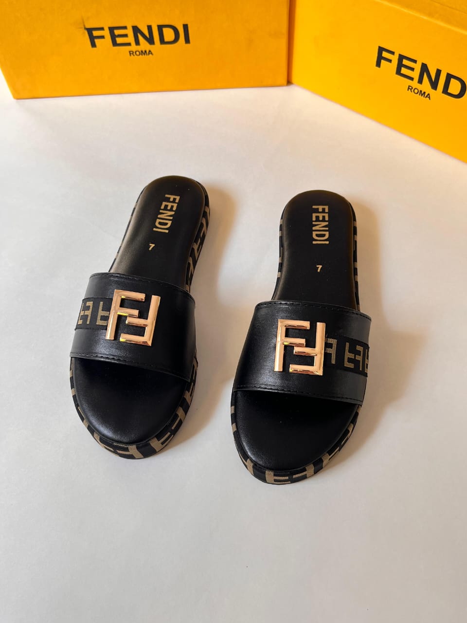 FENDI 1 INCH SLIDES SOFT PADDED
