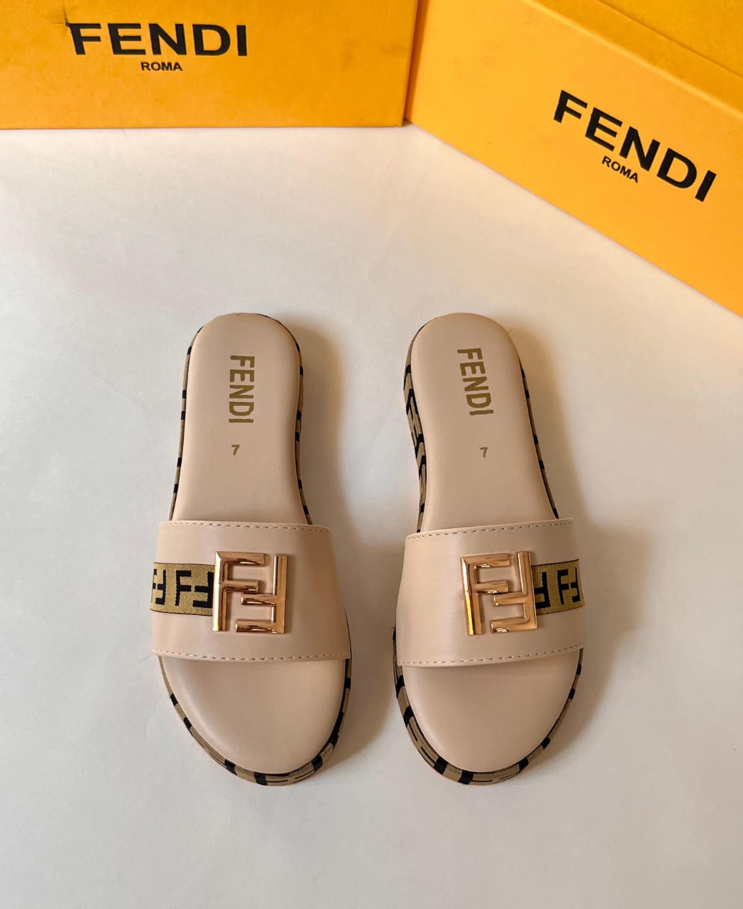 FENDI 1 INCH SLIDES SOFT PADDED