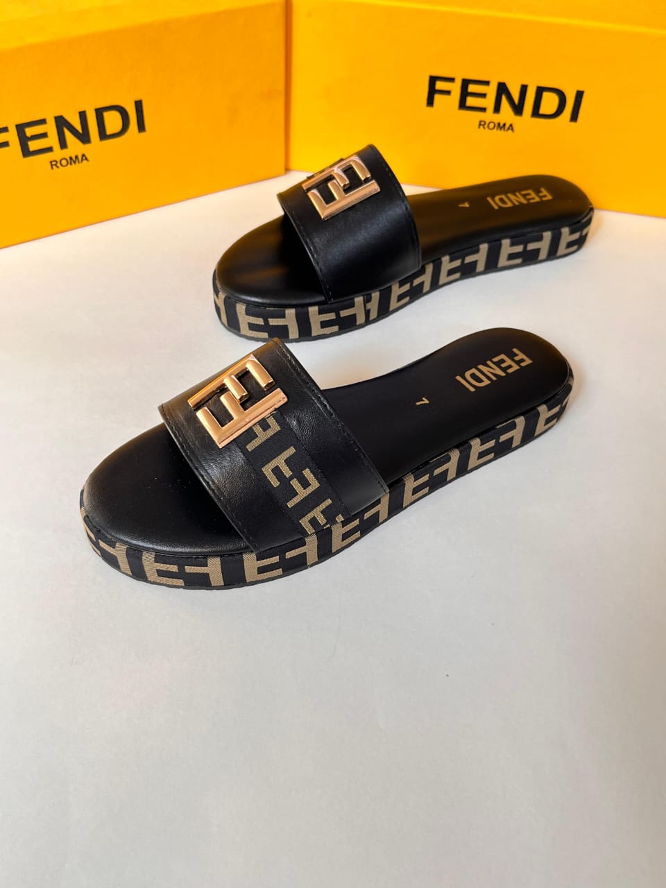 FENDI 1 INCH SLIDES SOFT PADDED