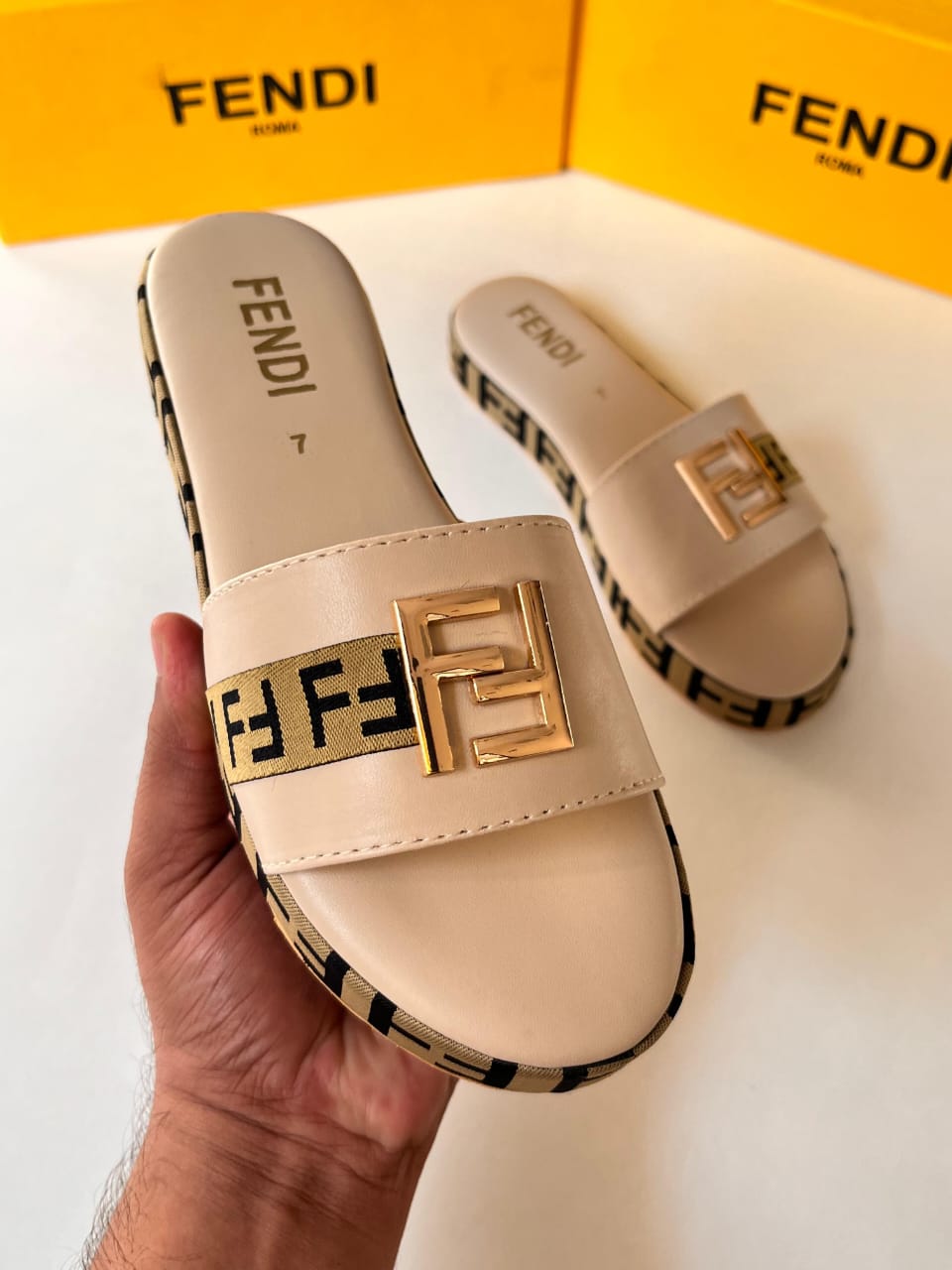 FENDI 1 INCH SLIDES SOFT PADDED