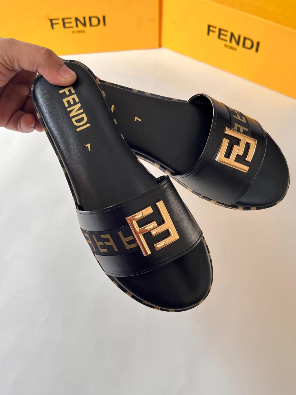 FENDI 1 INCH SLIDES SOFT PADDED