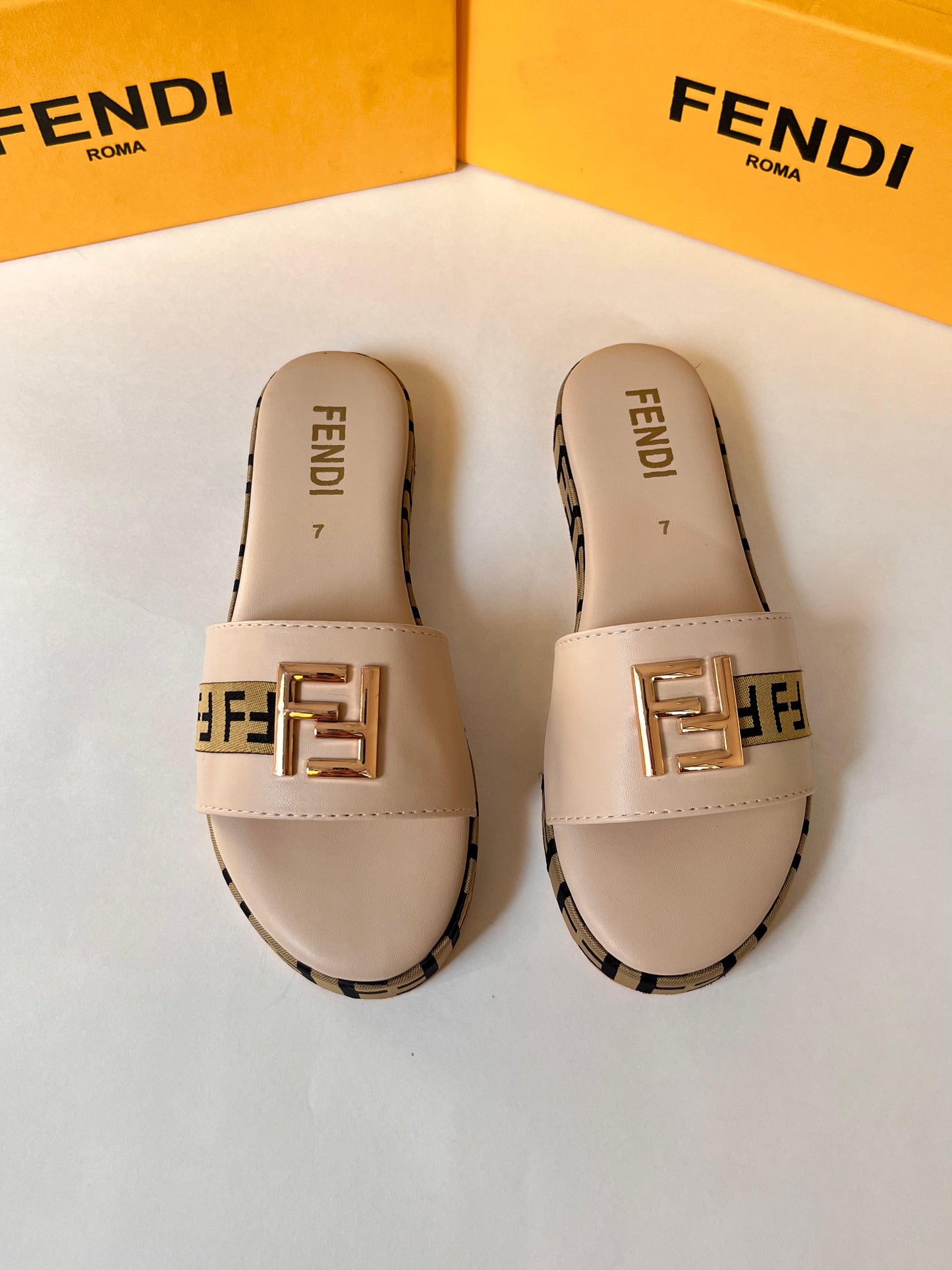 FENDI 1 INCH SLIDES SOFT PADDED