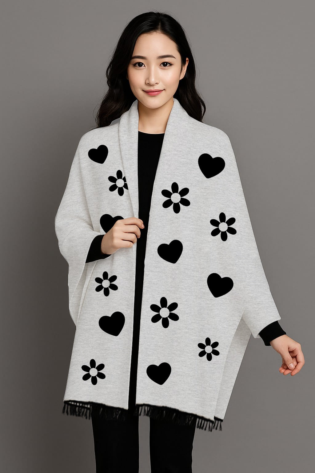 Winter arrival Women fleece shawls ready to wear