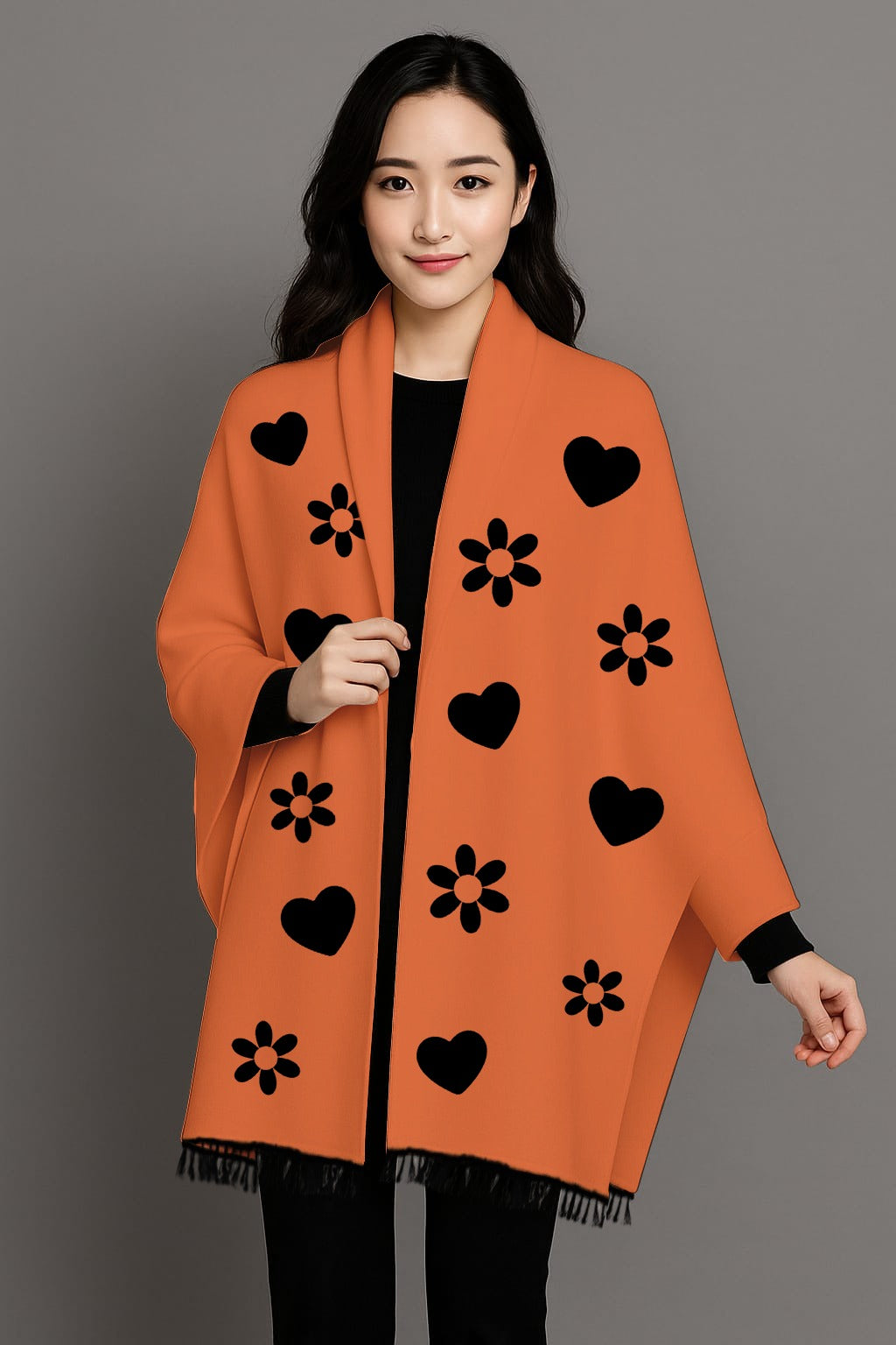 Winter arrival Women fleece shawls ready to wear