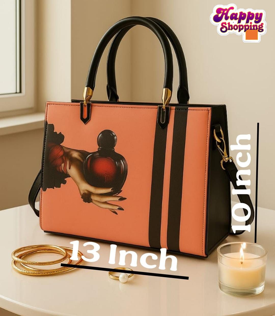 Women Bags 💝 High Quality Shoulder Bag With Unique Handle For Girls 💝