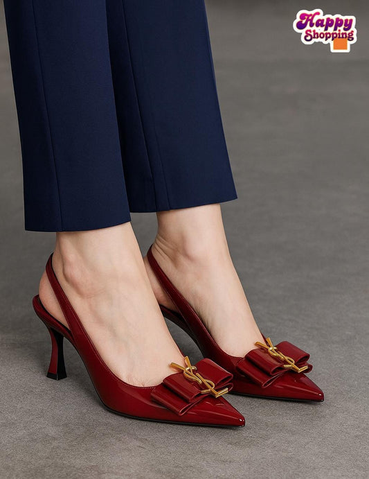 🆕Ysl Iconic Sling Back Heel - Women Heels