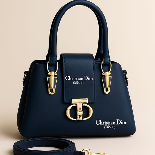 Christian Dior Brown Leather Handbag.