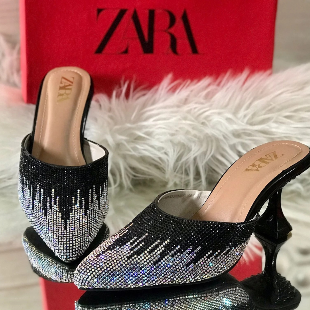 Women Heels - ZARA Stone heels