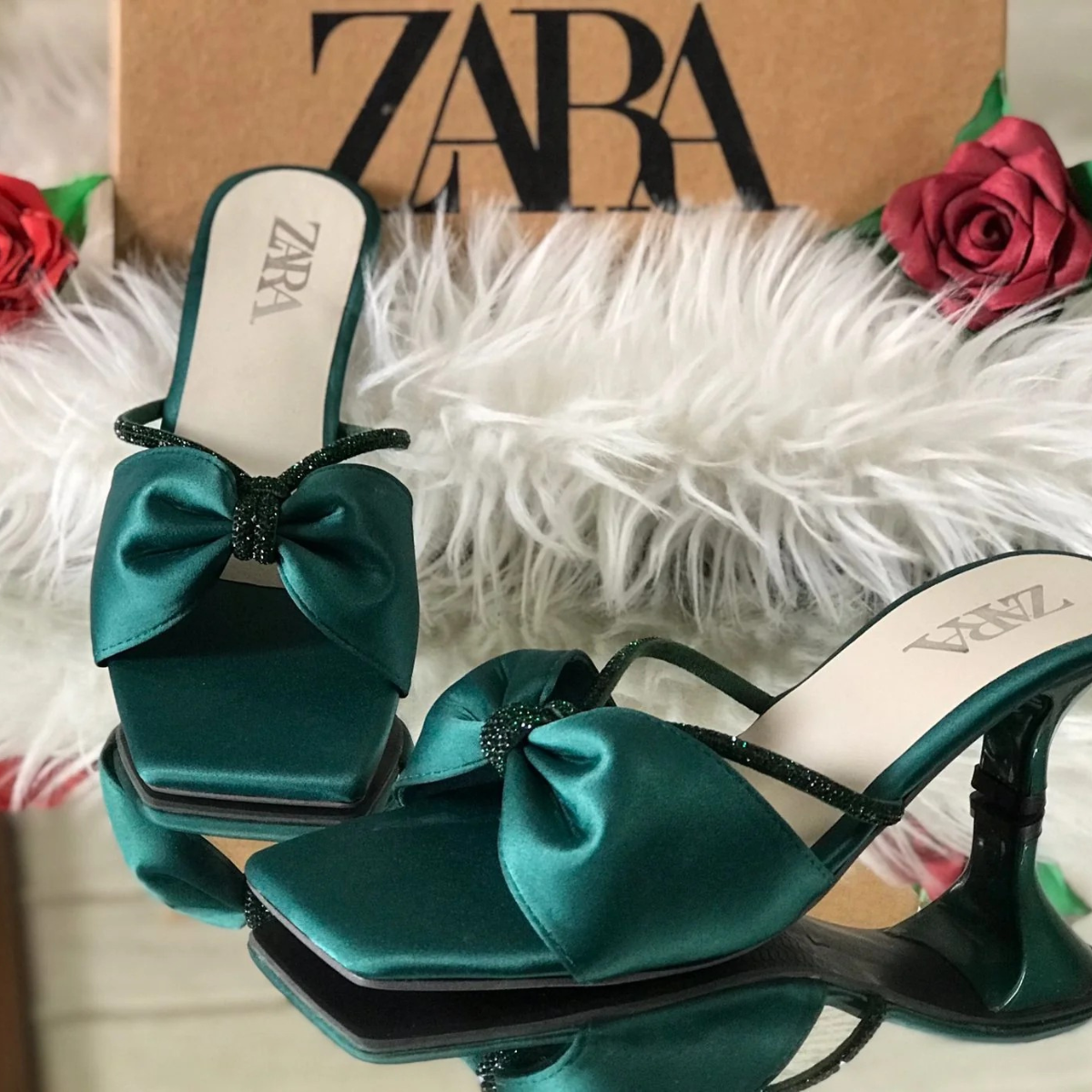 Women heels - Zara Mash colour heel👠