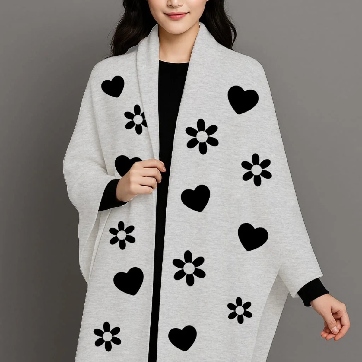 Winter arrival Women fleece shawls ready to wear